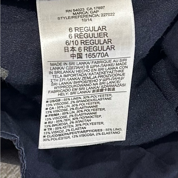 Gap linen navy pant - Picture 5 of 5